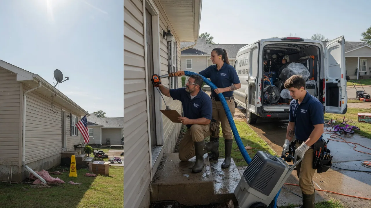 Ceiling Water Damage Restoration in Christopher, IL near me